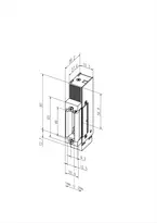 Technical drawing Electric strike 9034R09-----Q91