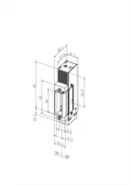 Technical drawing Electric strike 9034U09-----###