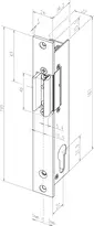 Technical drawing Electric strike 914ZY-----02###