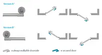 Technical drawing Code Handle® long escutcheon 492L08---11---6