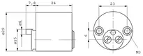 Technical drawing Internal cylinder - system P0 P052
