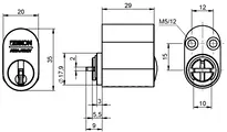 Oval external cylinder .456