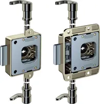 Furniture espagnolette lock