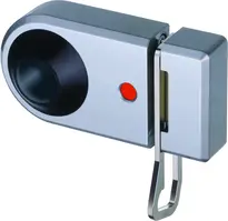 Rim lock without cylinder with security link