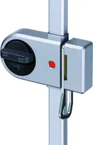 Drive unit for multipoint locking device with lateral bolt and security link