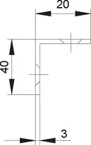 Technical drawing Repair-security striking plate 9M55