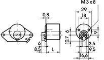 Technische Zeichnung Schaltzylinder - System R10 R577,AUS=3
