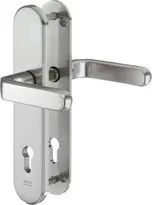 Stahl-Schutzbeschlag mit PZ-Lochung - Drücker/Drücker