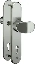 Product image Steel security fitting prepared for profile cylinder - angled knob/handle S318