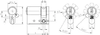 Technical drawing 1 Profile half cylinder - system WSW W532