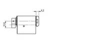 Technical drawing 2 Furniture lock CLIQ® Go N577,AUS=1,SERVICE=CLIQGo