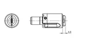 Technical drawing 2 Push cylinder eCLIQ NC40