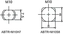 Technical drawing 2 Locking lever cylinder CLIQ® Go NT02,SERVICE=CLIQGo