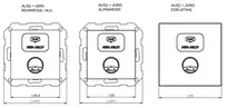 Technical drawing Wall reader VERSO®-Remote VL01