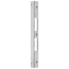 Angled strike plates
