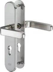 Steel security fitting prepared for profile cylinder - handle/handle S303