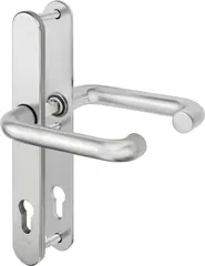 Steel security fitting prepared for profile cylinder - handle/handle SX43