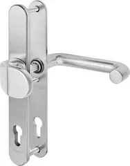 Steel security fitting prepared for profile cylinder - angled knob/handle SX48