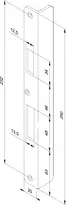 Angled Striking Plate Model Z09XSBL-03
