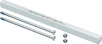 Befestigungsset Vollblatt Kurzschild 9 mm Vollstift für Türblattdicke 37-50 mm