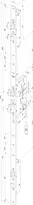 Technical drawing Self-locking multi-point lock N8473  elek_druecker_N8473_1FL_HR