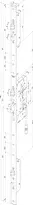 Technical drawing Self-locking multi-point lock N8473  N8473SM-91*--N1