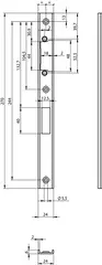 U-shaped strike plate N6503