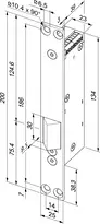 Dessin technique Verrouillage de porte d\'issue de secours 352M---39H35Q91